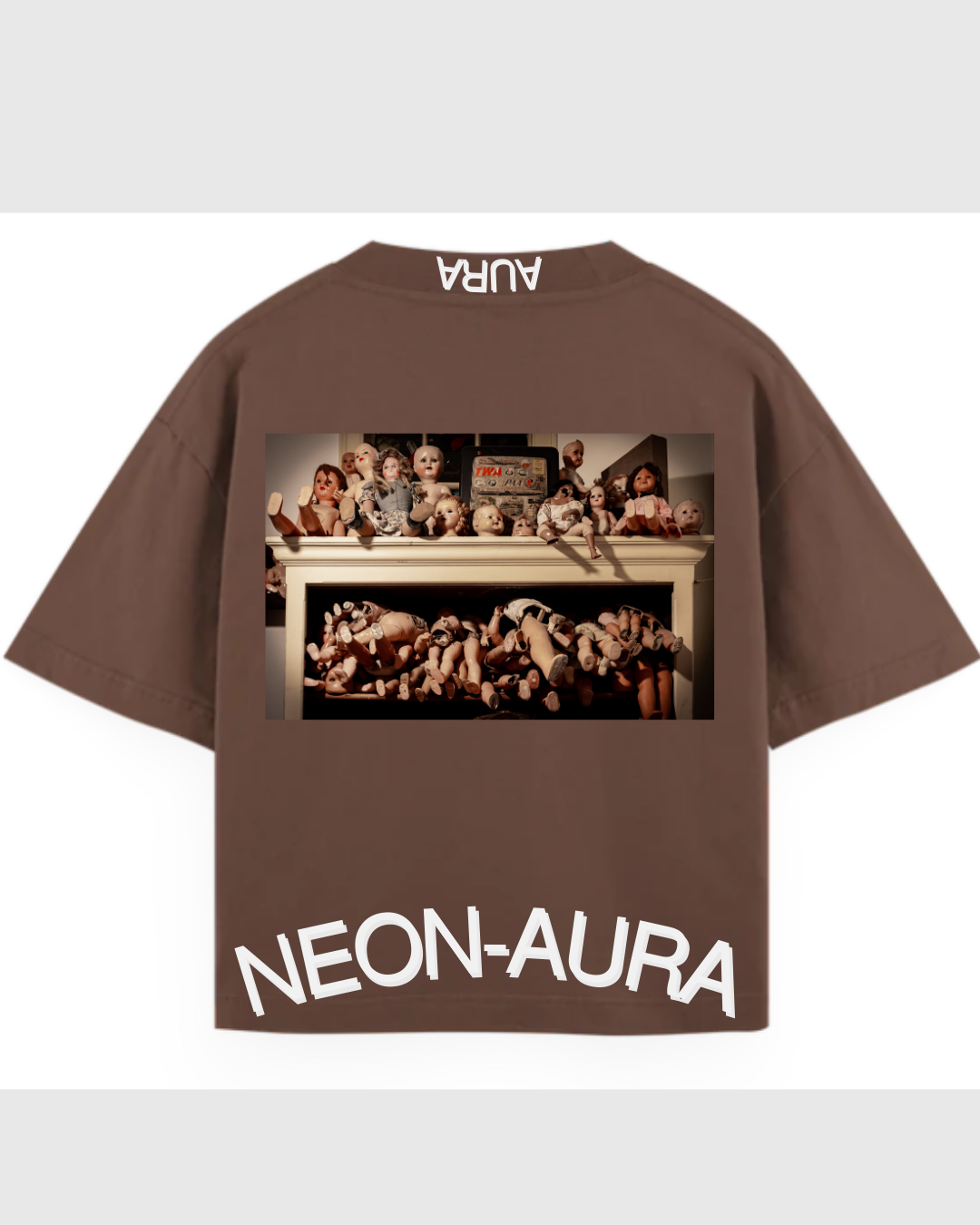 CAMISETA “NEON-AURA” – Brown