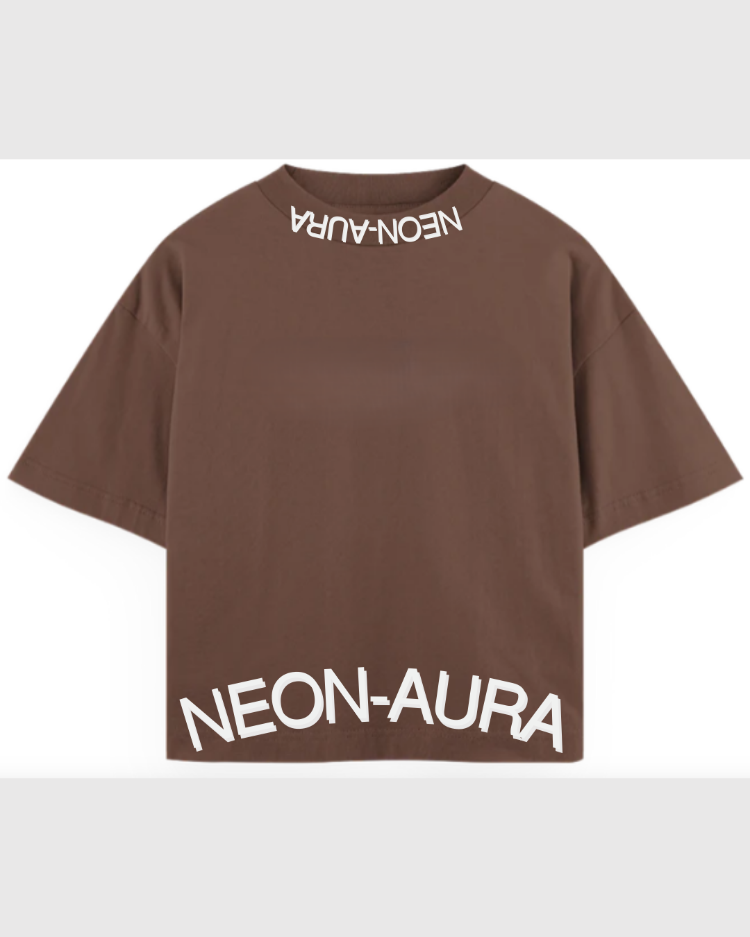 CAMISETA “NEON-AURA” – Brown