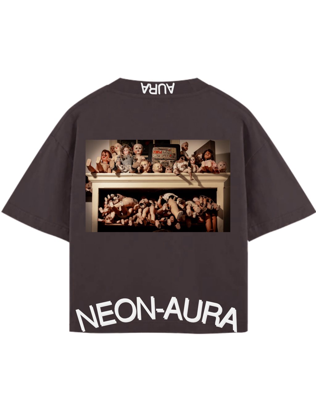 CAMISETA “NEON-AURA” – Brown