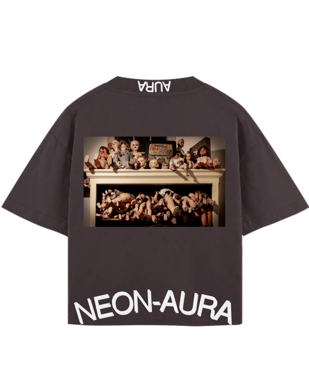 CAMISETA “NEON-AURA” – Brown