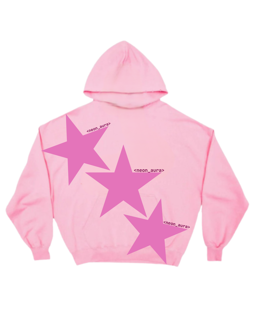 Sudadera con capucha “NEON_AURA” – Rosa  y Azul Estelar 💗💙